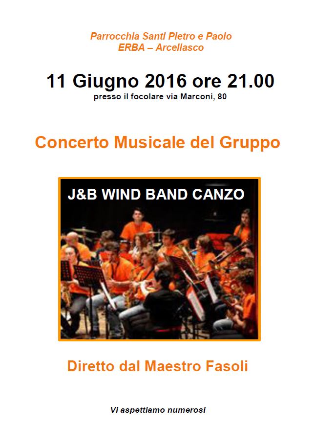 Manifesto concerto ad Arcellasco