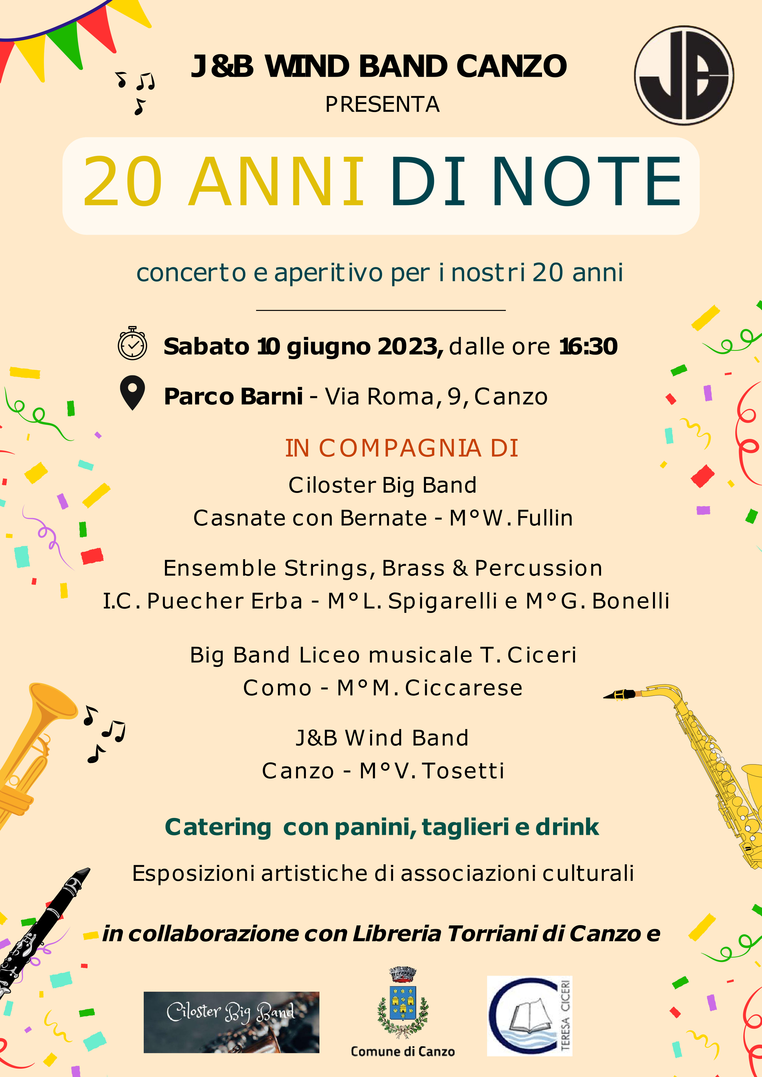 Manifesto di "20 Anni di Note"